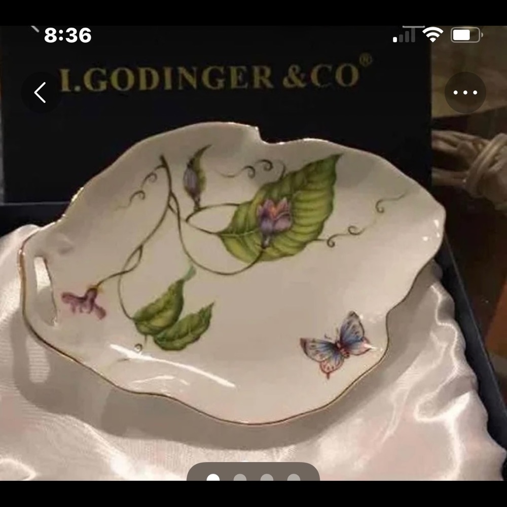 L.Godinger & co candy dish with gift box